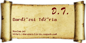 Darázsi Tíria névjegykártya